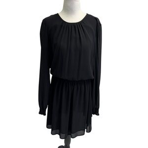 Michael Kors Black Lined Mini Dress Size M